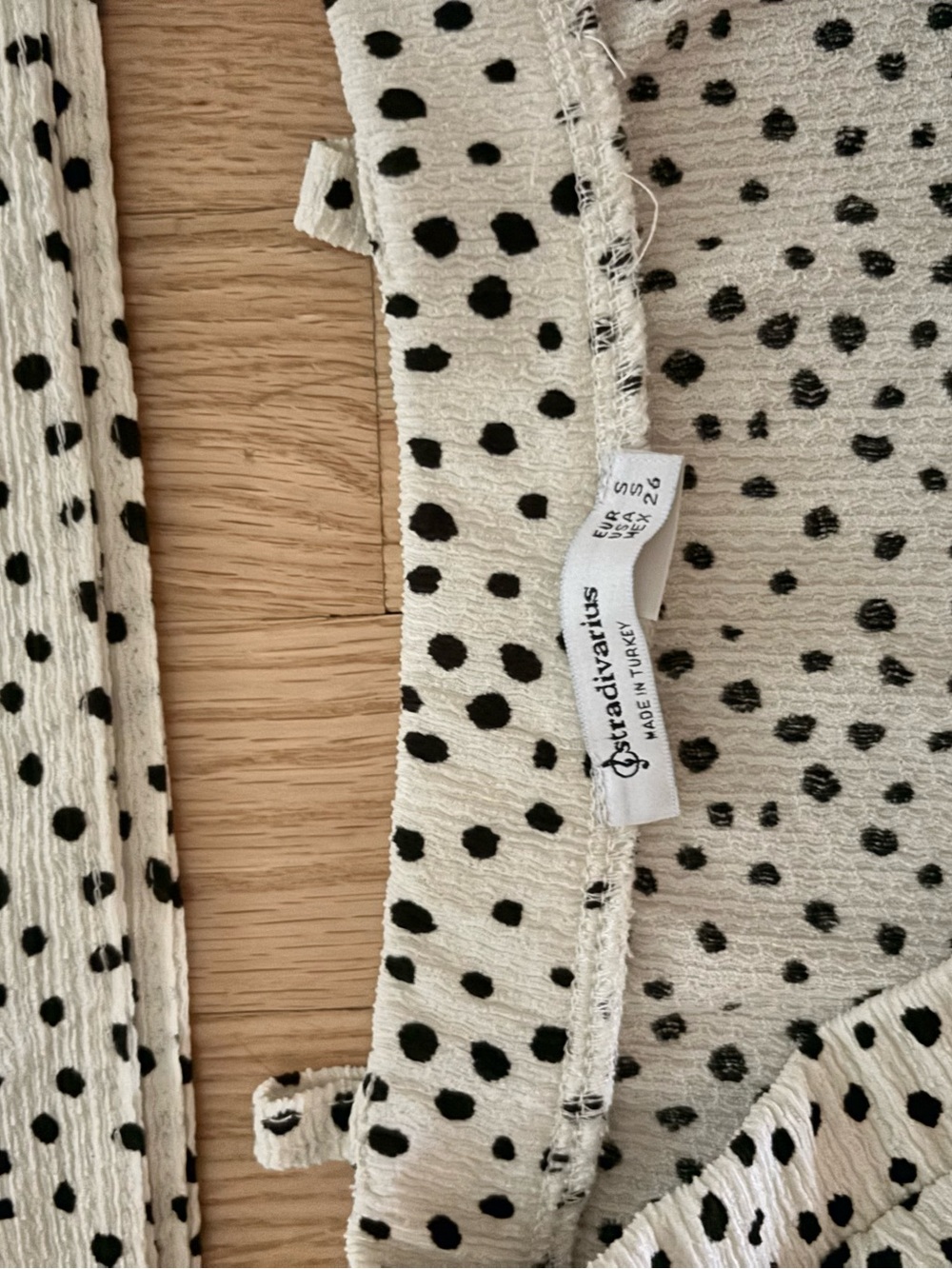 Stradivarius Black Polka Dots skirt